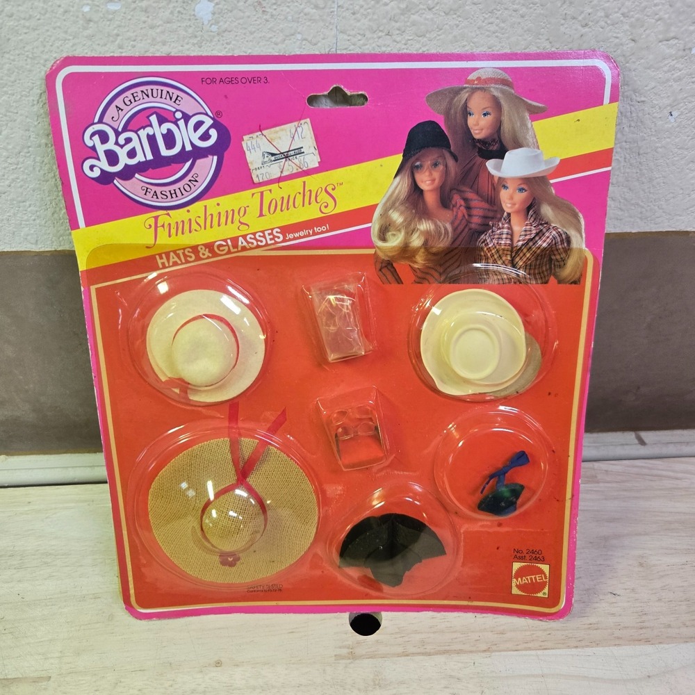 1982 Barbie Doll Mattel Finishing Touches Hats And Glasses NIP!! #2463